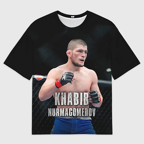 Мужская футболка оверсайз Хабиб Нурмагомедов / 3D-принт – фото 1