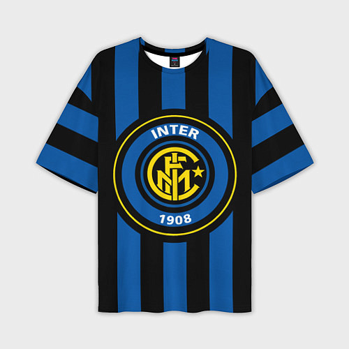 Мужская футболка оверсайз Inter FC 1908 / 3D-принт – фото 1