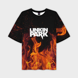 Мужская футболка оверсайз Linkin Park: Hell Flame