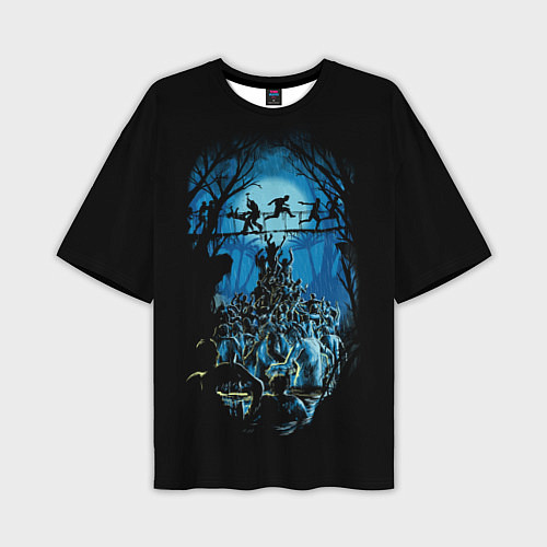 Мужская футболка оверсайз Zombie Island / 3D-принт – фото 1