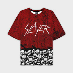 Футболка оверсайз мужская Slayer Red, цвет: 3D-принт