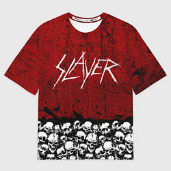Футболка оверсайз мужская Slayer Red, цвет: 3D-принт