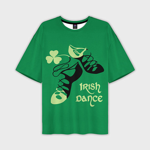 Мужская футболка оверсайз Ireland, Irish dance / 3D-принт – фото 1