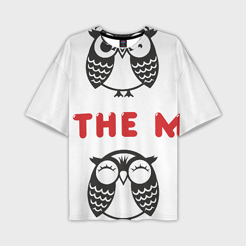 Мужская футболка оверсайз Owl: find the moon / 3D-принт – фото 1