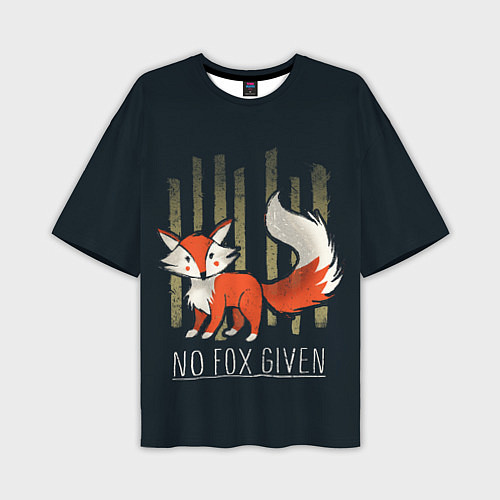 Мужская футболка оверсайз No Fox Given / 3D-принт – фото 1
