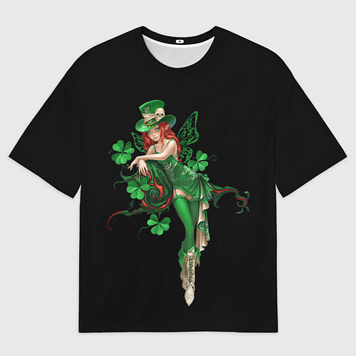 Мужская футболка оверсайз Ирландская фея Лепрекон / 3D-принт – фото 1