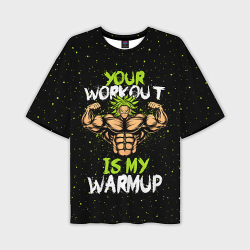 Мужская футболка оверсайз My Workout / 3D-принт – фото 1