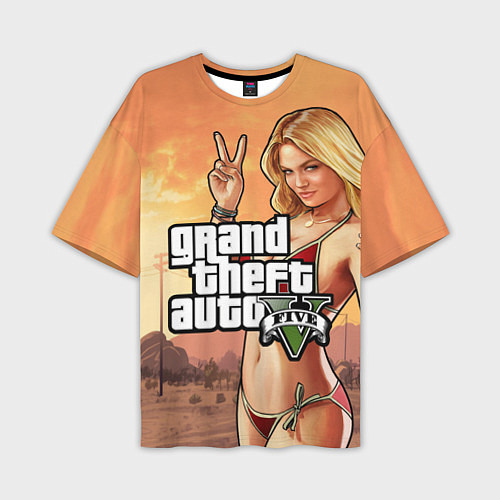 Мужская футболка оверсайз GTA V / 3D-принт – фото 1