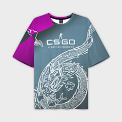 Мужская футболка оверсайз CS:GO Kumicho Dragon Style