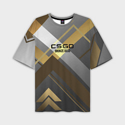 Мужская футболка оверсайз Cs:go - Bronze Deco Бронзовая декорация 2022