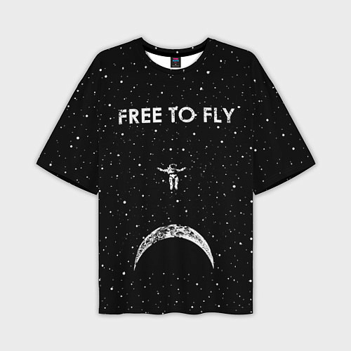 Мужская футболка оверсайз Free to Fly / 3D-принт – фото 1