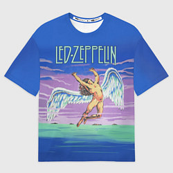 Футболка оверсайз мужская Led Zeppelin: Angel, цвет: 3D-принт