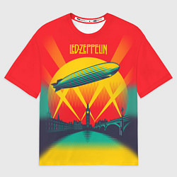 Футболка оверсайз мужская Led Zeppelin: Hindenburg, цвет: 3D-принт