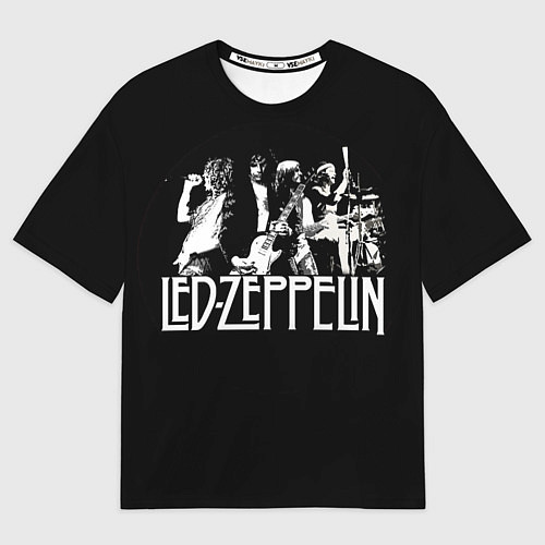 Мужская футболка оверсайз Led Zeppelin: Mono / 3D-принт – фото 1