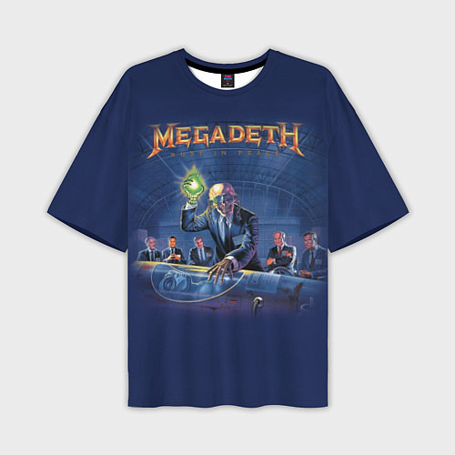 Мужская футболка оверсайз Megadeth: Rust In Peace / 3D-принт – фото 1