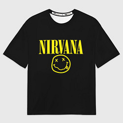 Футболка оверсайз мужская Nirvana Rock, цвет: 3D-принт