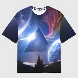 Футболка оверсайз мужская Pink Floyd: Space, цвет: 3D-принт