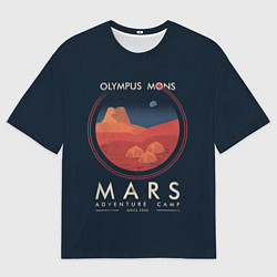 Футболка оверсайз мужская Mars Adventure Camp, цвет: 3D-принт