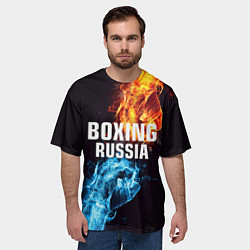 Футболка оверсайз мужская Boxing Russia, цвет: 3D-принт — фото 2