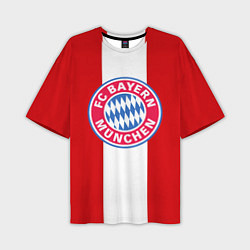 Футболка оверсайз мужская Bayern FC: Red line, цвет: 3D-принт