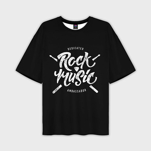 Мужская футболка оверсайз Rock Music / 3D-принт – фото 1