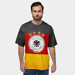 Футболка оверсайз мужская Сборная Германии, цвет: 3D-принт — фото 2