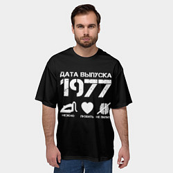 Футболка оверсайз мужская Дата выпуска 1977, цвет: 3D-принт — фото 2