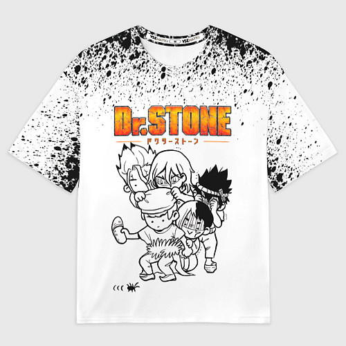 Мужская футболка оверсайз Доктор Стоун персонажи / 3D-принт – фото 1