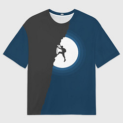 Мужская футболка оверсайз Скалолаз