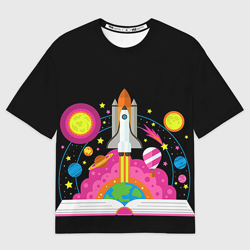 Мужская футболка оверсайз Космос / 3D-принт – фото 1