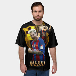 Футболка оверсайз мужская Messi Star, цвет: 3D-принт — фото 2