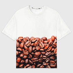 Мужская футболка оверсайз Coffee