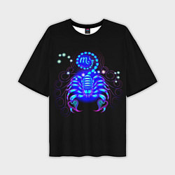 Мужская футболка оверсайз Космический Скорпион
