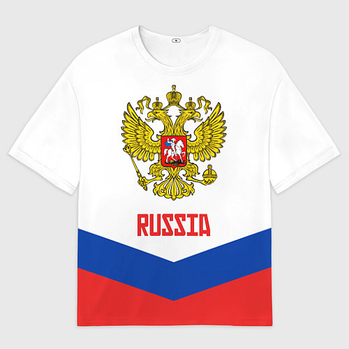 Мужская футболка оверсайз Russia Hockey Team / 3D-принт – фото 1