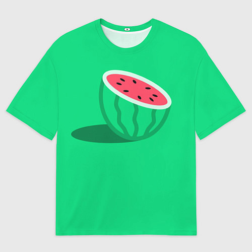 Мужская футболка оверсайз Арбуз / 3D-принт – фото 1