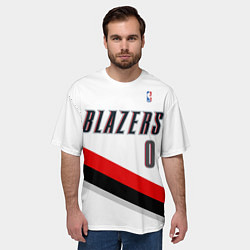 Футболка оверсайз мужская Portland Trail Blazers 0, цвет: 3D-принт — фото 2