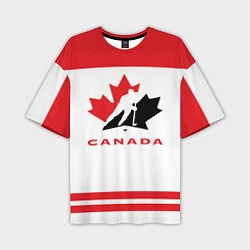 Футболка оверсайз мужская Canada Team, цвет: 3D-принт