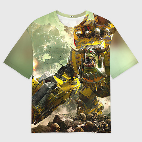 Мужская футболка оверсайз WH40k warboss / 3D-принт – фото 1