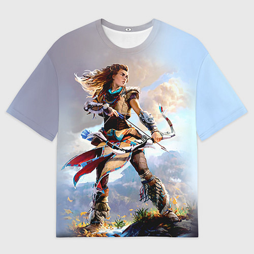 Мужская футболка оверсайз HZD 4 / 3D-принт – фото 1