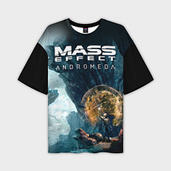 Мужская футболка оверсайз Mass Effect: Andromeda