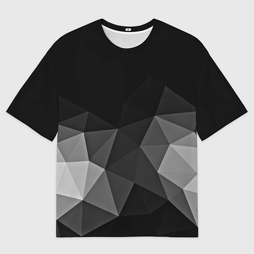 Мужская футболка оверсайз Abstract gray / 3D-принт – фото 1