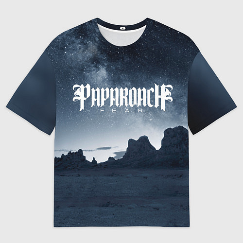 Мужская футболка оверсайз Paparoach: Fear / 3D-принт – фото 1