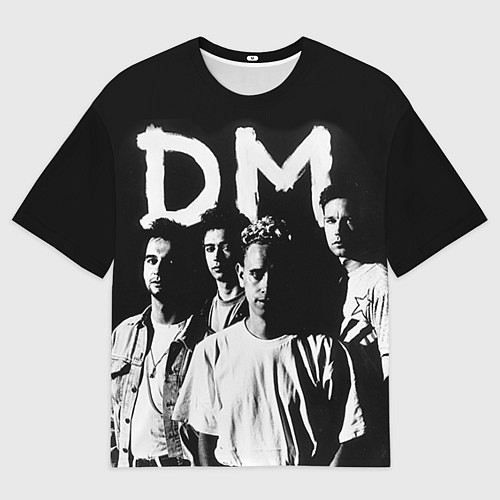 Мужская футболка оверсайз Depeche mode: black / 3D-принт – фото 1