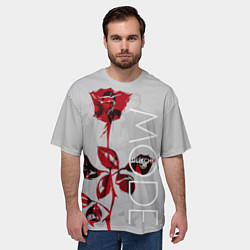 Футболка оверсайз мужская Depeche Mode: Red Rose, цвет: 3D-принт — фото 2