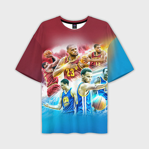 Мужская футболка оверсайз Golden State Warriors / 3D-принт – фото 1