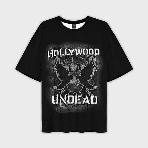 Мужская футболка оверсайз Hollywood Undead: LA / 3D-принт – фото 1