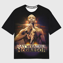 Мужская футболка оверсайз Mayweather vs McGregor