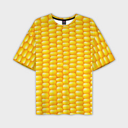 Мужская футболка оверсайз Сладкая вареная кукуруза