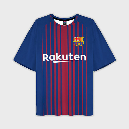 Мужская футболка оверсайз FCB Barcelona: Rakuten / 3D-принт – фото 1