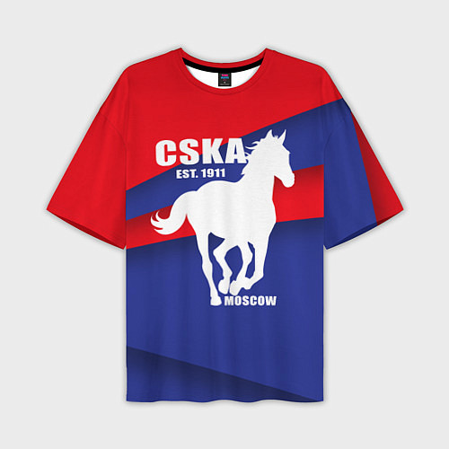 Мужская футболка оверсайз CSKA est. 1911 / 3D-принт – фото 1